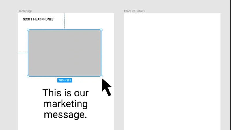 drawing a rectangle with the rectangle tool in figma