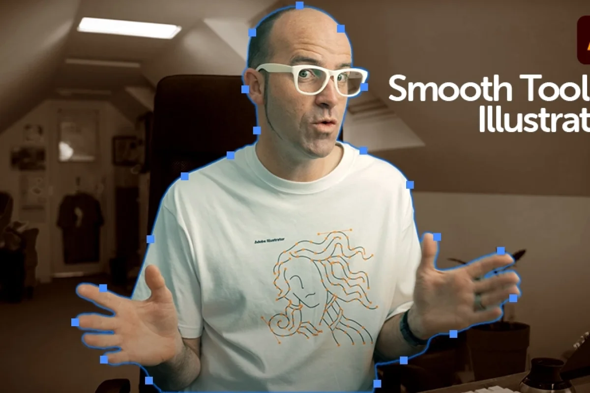 image of dan scott introducing smooth tool in adobe illustrator
