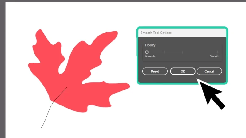 smooth tool options dialog box in adobe illustrator