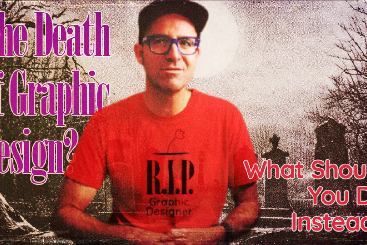 ghostly image of dan scott introducing the death of graphic design