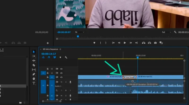 adjusting transition duration in premiere pro