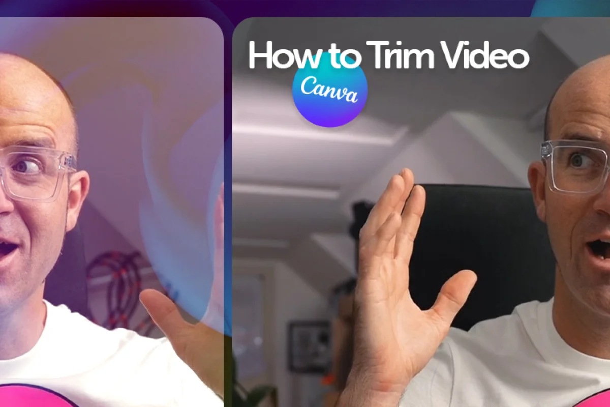 image of dan scott introducing how to trim video in canva