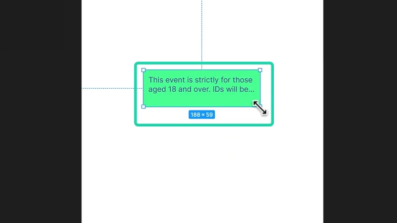 responsive auto layout frame with truncated text content in figma