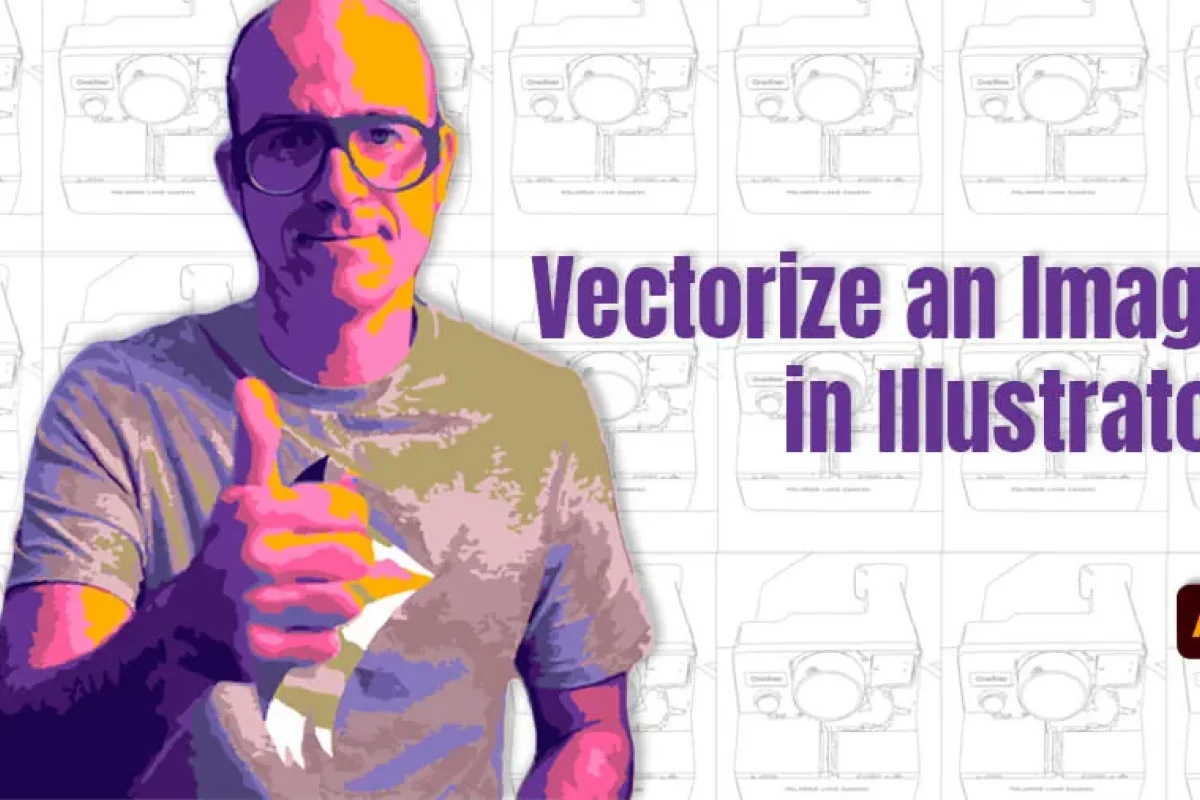image of dan scott introducing how to vectorize an image in Illustrator
